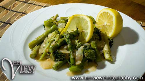 Recipe: Asparagus with Lemon Sauce asparagus and broccoli with lemon sauce